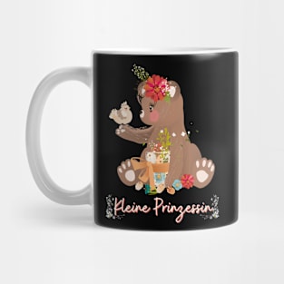 Teddy Bär Kleine Prinzessin Blumen Süß Mug